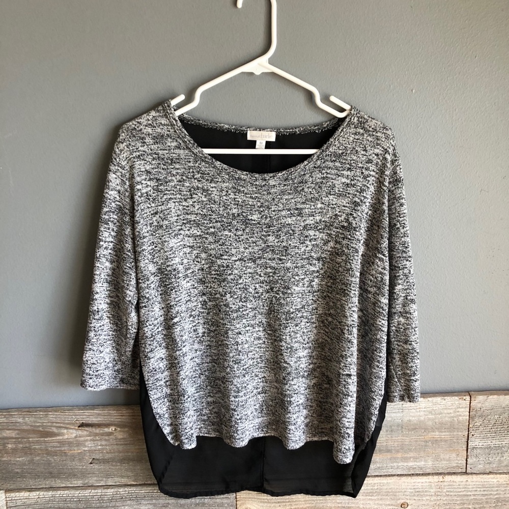 Sweater with sheer button back